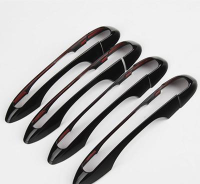 【自由光改裝車門拉手裝飾亮圈拉手殼框黑色8件套(此標價非售價)】價格_廠家_圖片 -